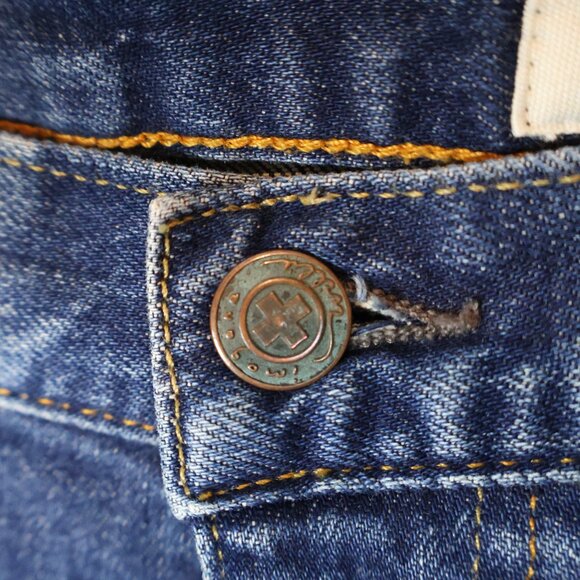 Imogene and Willie Jeans Mens 30x29 Blue Barton Washburn Slim Straight USA Made - Picture 4 of 14